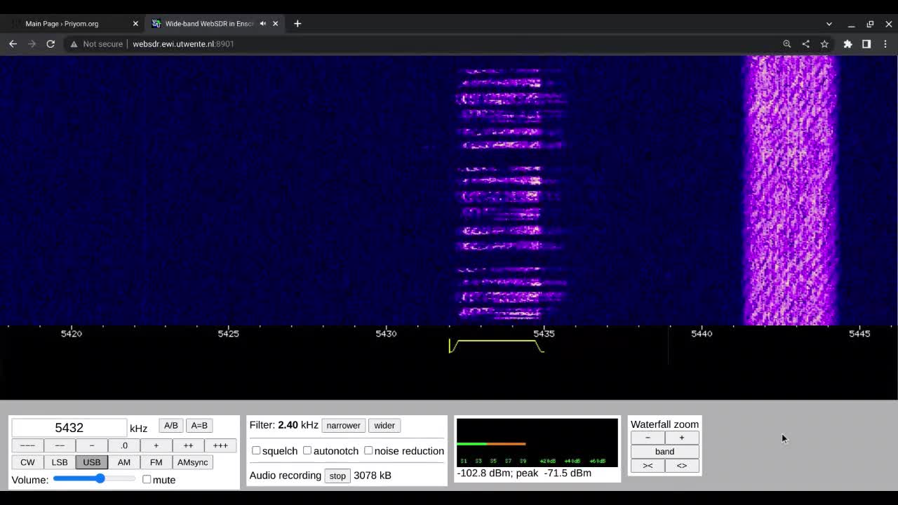 E11 Oblique 03/01/2023 1605 UTC 5432kHz