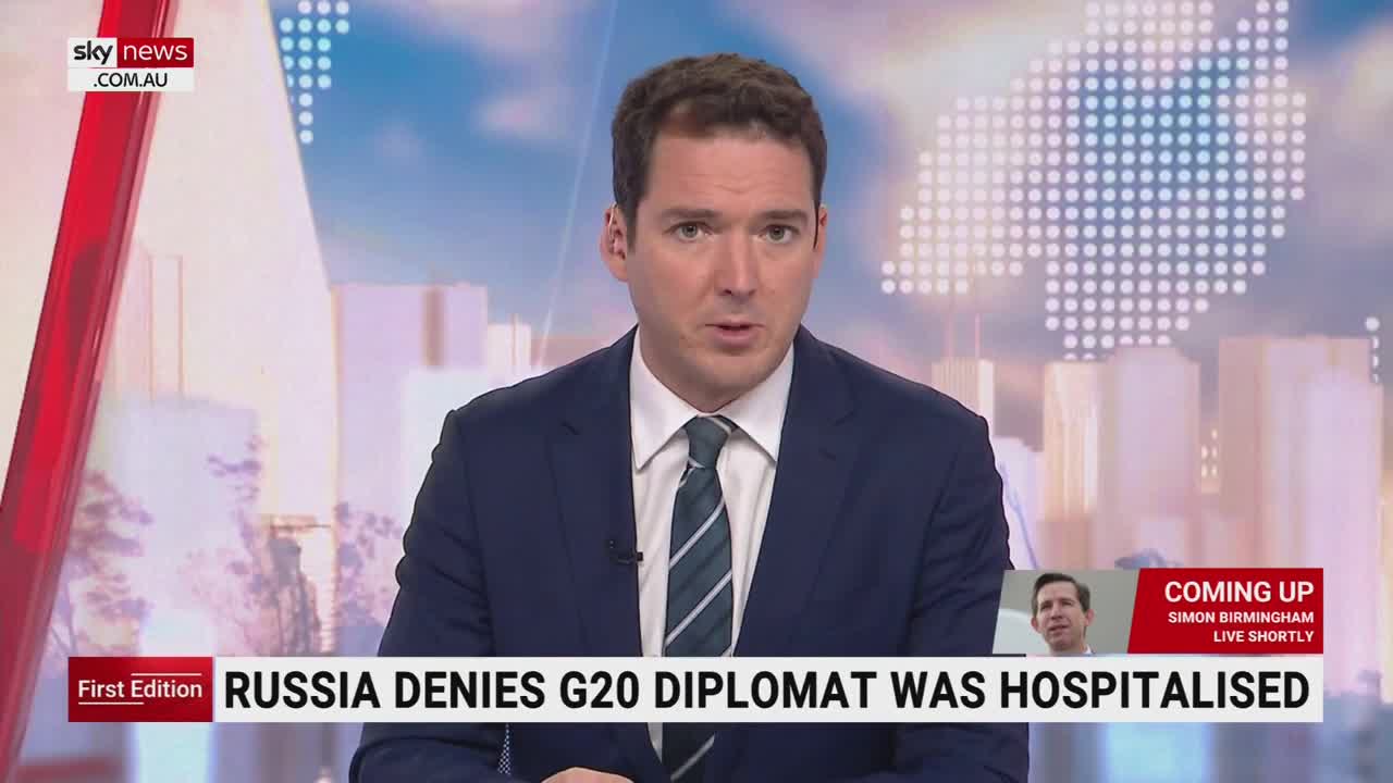 Russia denies its representative at the G20 summit was hospitalised