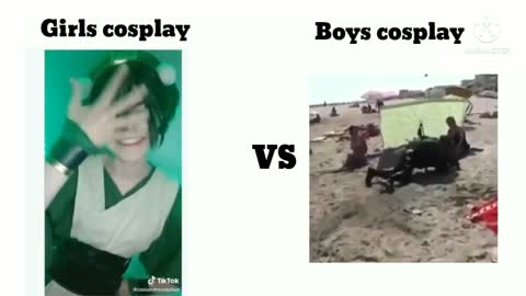 Boys cosplay VS Girls cosplay