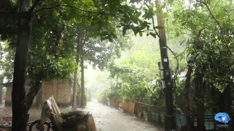 eYe KWU - Rain In A Small Village (Sleeping Soothing Relaxing Meditation & Yoga Healing Spirit Soul)