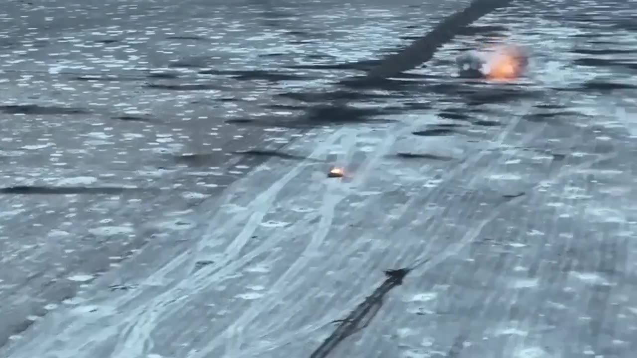 Black Zaporozhians burn enemy tanks