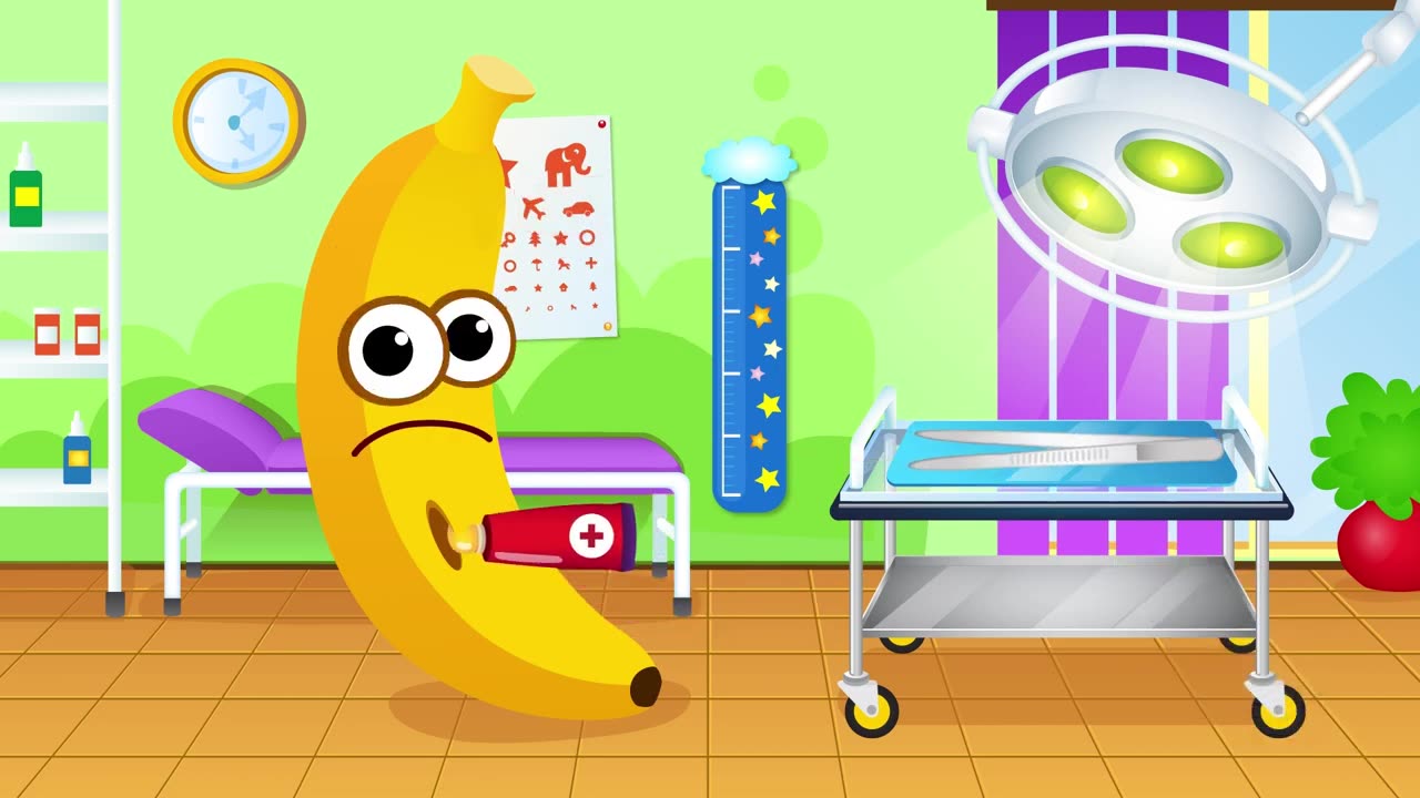 Fruit cartoon banana funny video