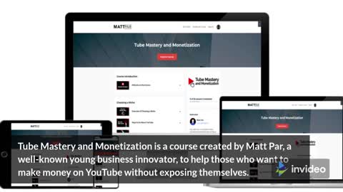 Tube Mastery, a course by Matt Par on how to make money with YouTube.