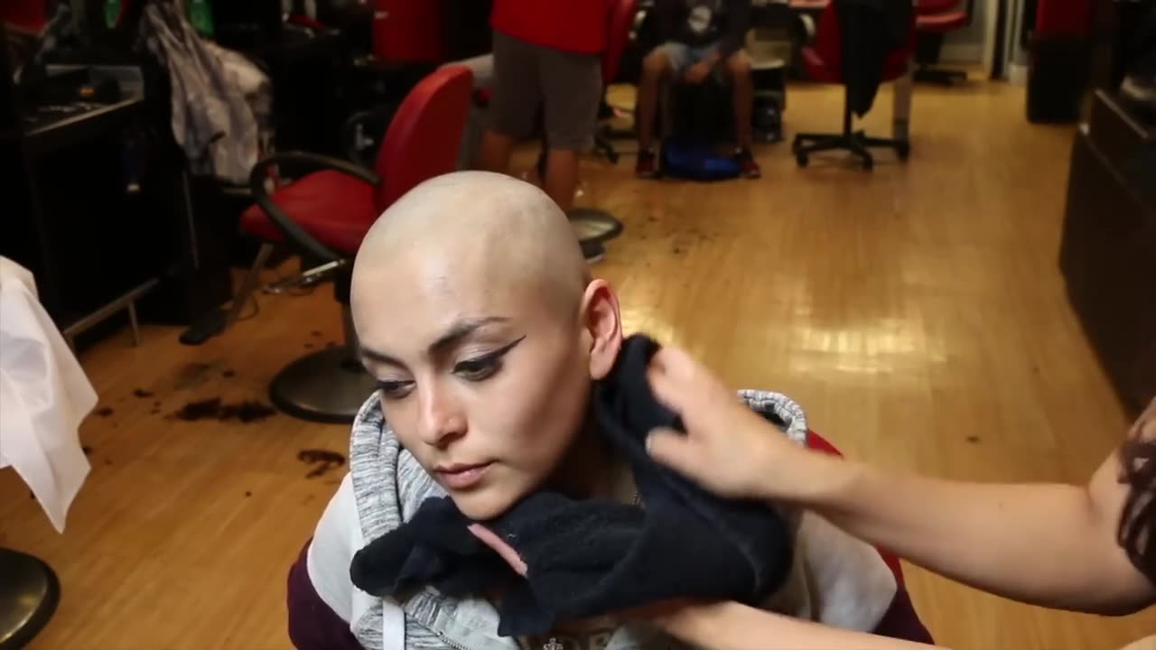 Jessica AZ - Pt 1_ Long to Bald!!! (Free Video)