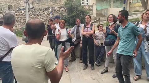 Italians Sing Antifascist Anthem 'Bella Ciao' at Israeli Military Checkpoint in Hebron, West Bank