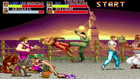 Final Fight AE Mad Gear's City Hack, 1CC, 2P Cody and Guy