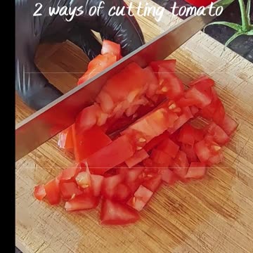 Tomato Cutting Hack : Easy way : 2 ways of cutting tomato : #shorts #tomato