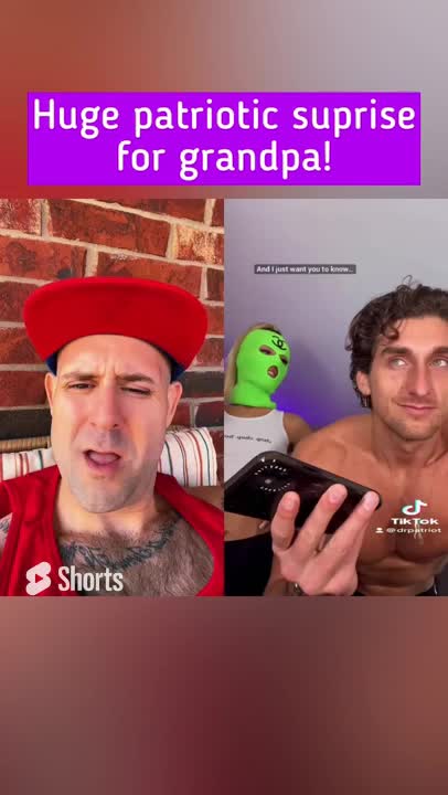 #reaction to the most #patriotic video on #tiktok #grandpa #fireworks #sexy #funny #shorts