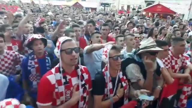 Atmosfera u Zagrebu pred početak utakmice protiv Argentine