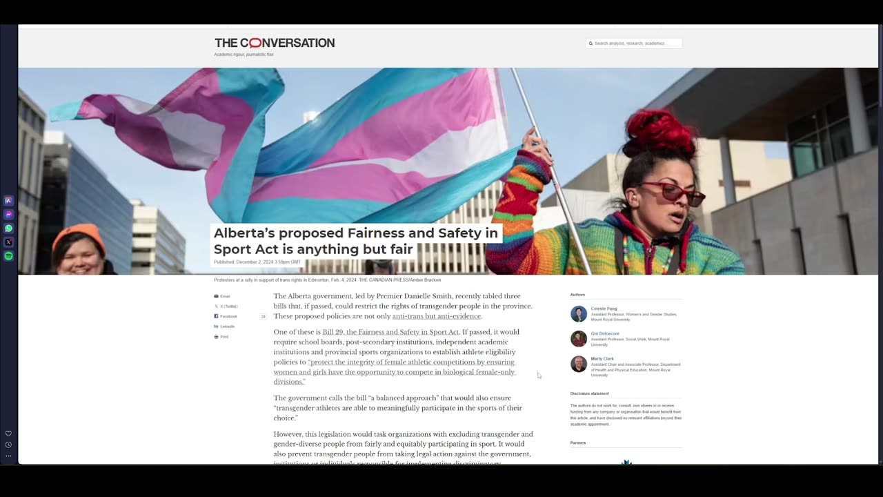 Canadian state funded magazine: "no strict measures than can determine maleness or femaleness"!