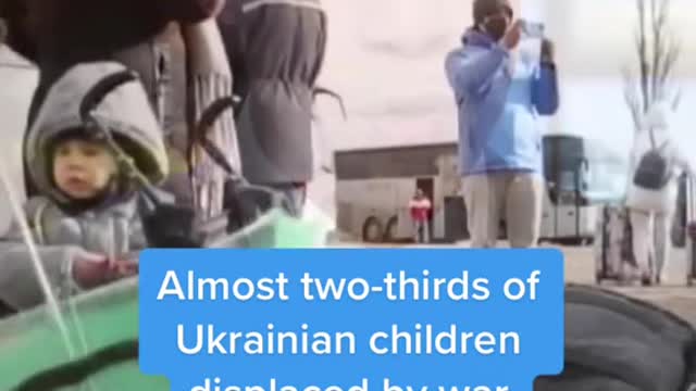 Almost two-thirds of Ukrainian children displaced by war