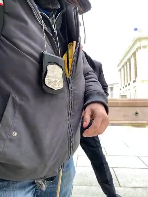 Cell Phone video from Capitol PD- "we go in undercover as antifa'