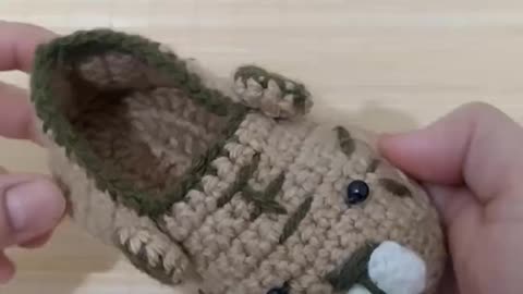 A Crochet Baby Bootie Animal Theme