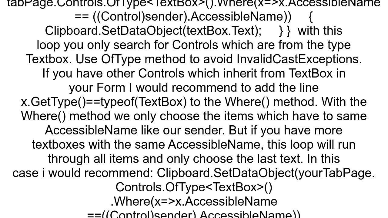 How to access the controls in the TabPage of a TabControl