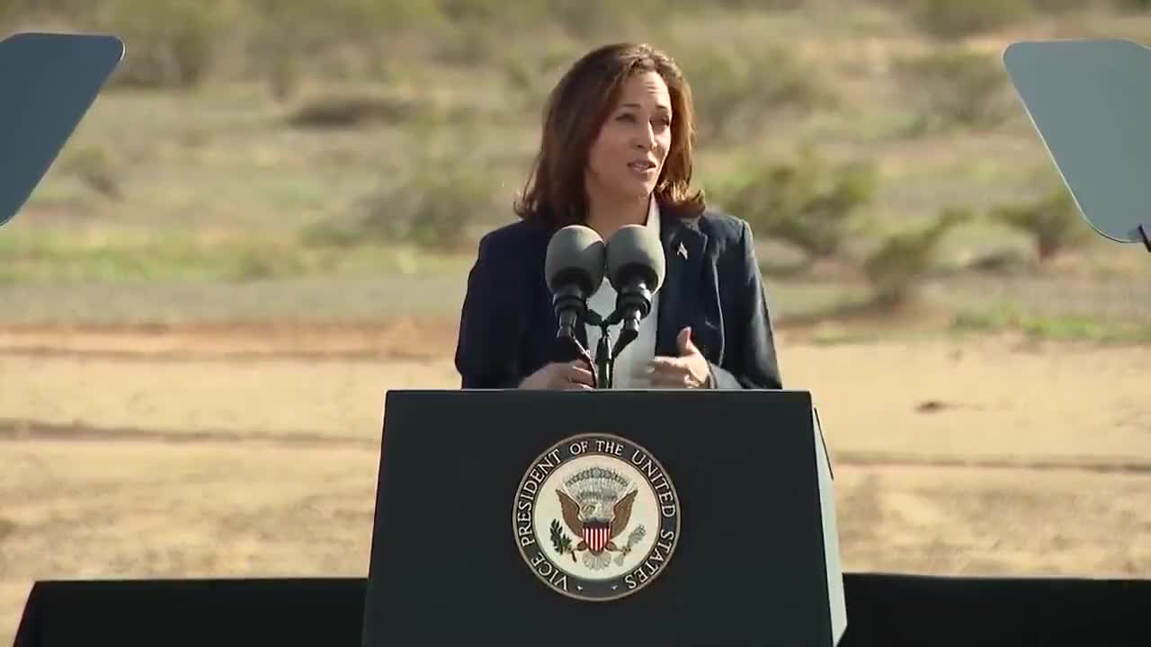 Kamala Harris explains how electricity works