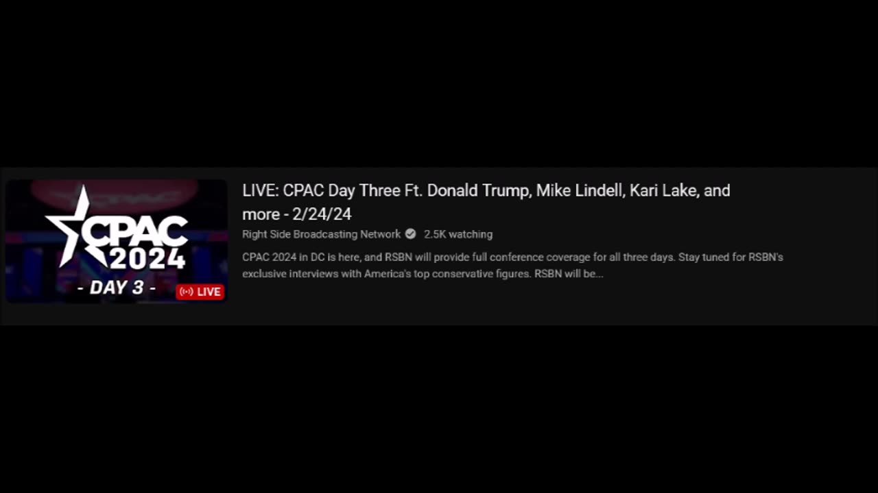 LIVE: CPAC Day Three Ft. Donald Trump, Mike Lindell, Kari Lake, and more