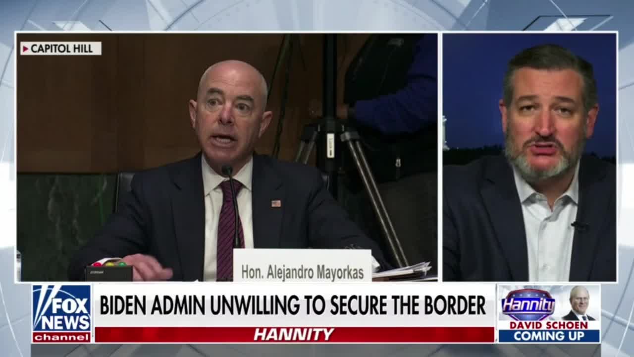 Ted Cruz Talks With Hannity About His EPIC Roast Of DHS Sec. Mayorkas