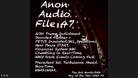 SG Anon latest Top Level Intel Available to the Public