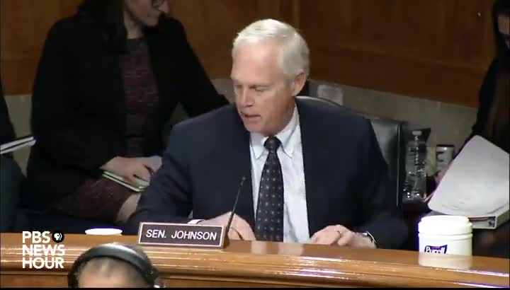 Sen. Ron Johnson Calls Out Chris Wray's Excuses