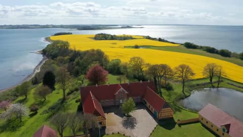 FLYING - OVER - DENMARK - (4K - UHD)