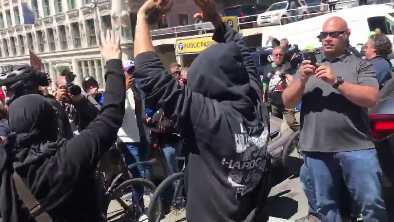 June 10 2017 Seattle 1.6 antifa with a gun talking about rapist and stuff