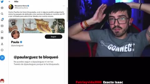 Mensaje de Infovlogger para la frenopática