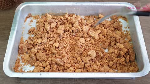 CRUMBLE DE BAUNILHA, FAROFA DOCE CROCANTE PARA USAR EM SOBREMESAS NO POTE