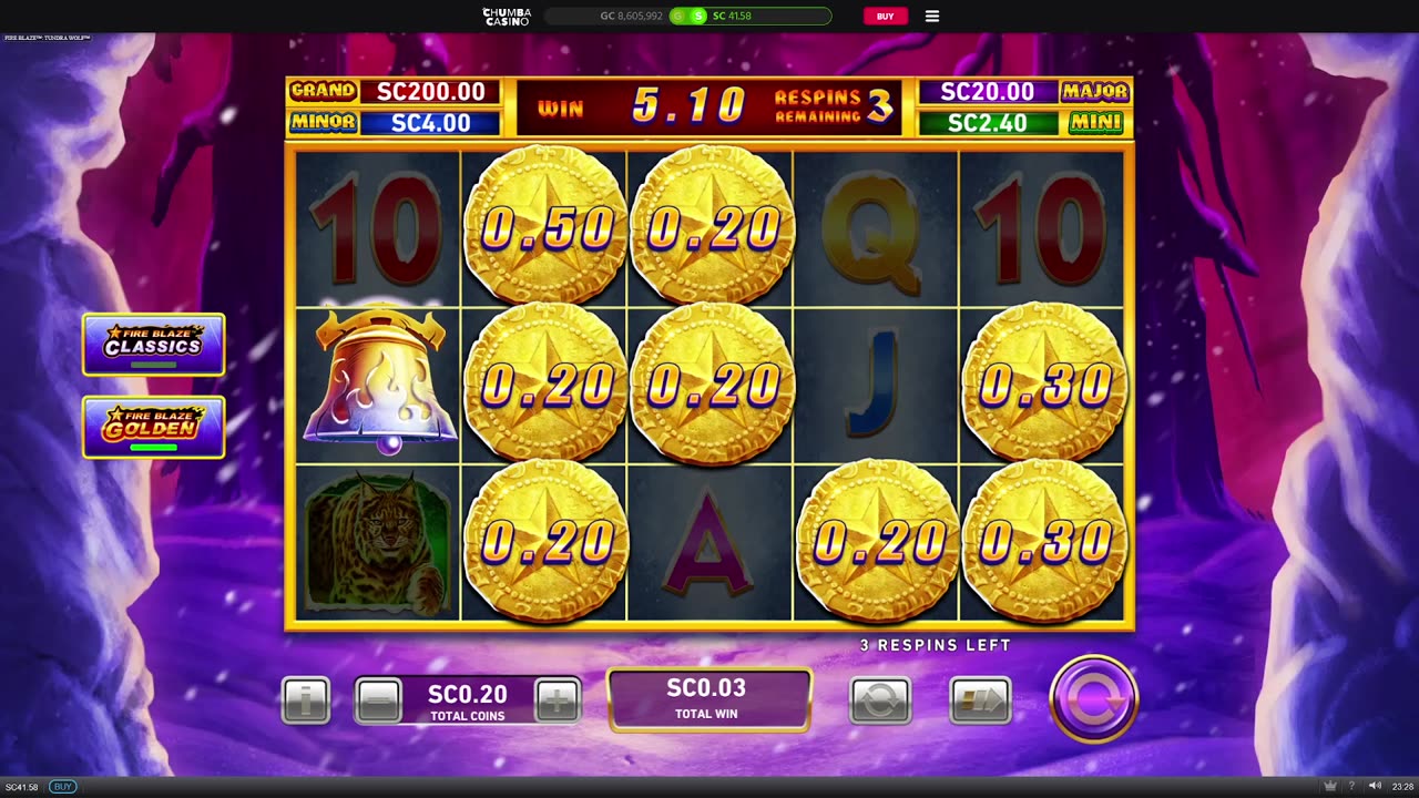 Fire Blaze Golden Slot, Small Bet Big Win!!