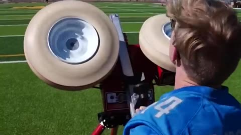 We filled NFL football with Helium. Watch to see what happens!