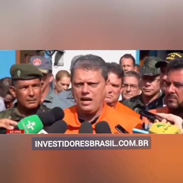 Governador Tarcísio fala sobre reabastecimento de água no litoral norte