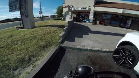 Picking up some Caffeine on the Cafe Racer