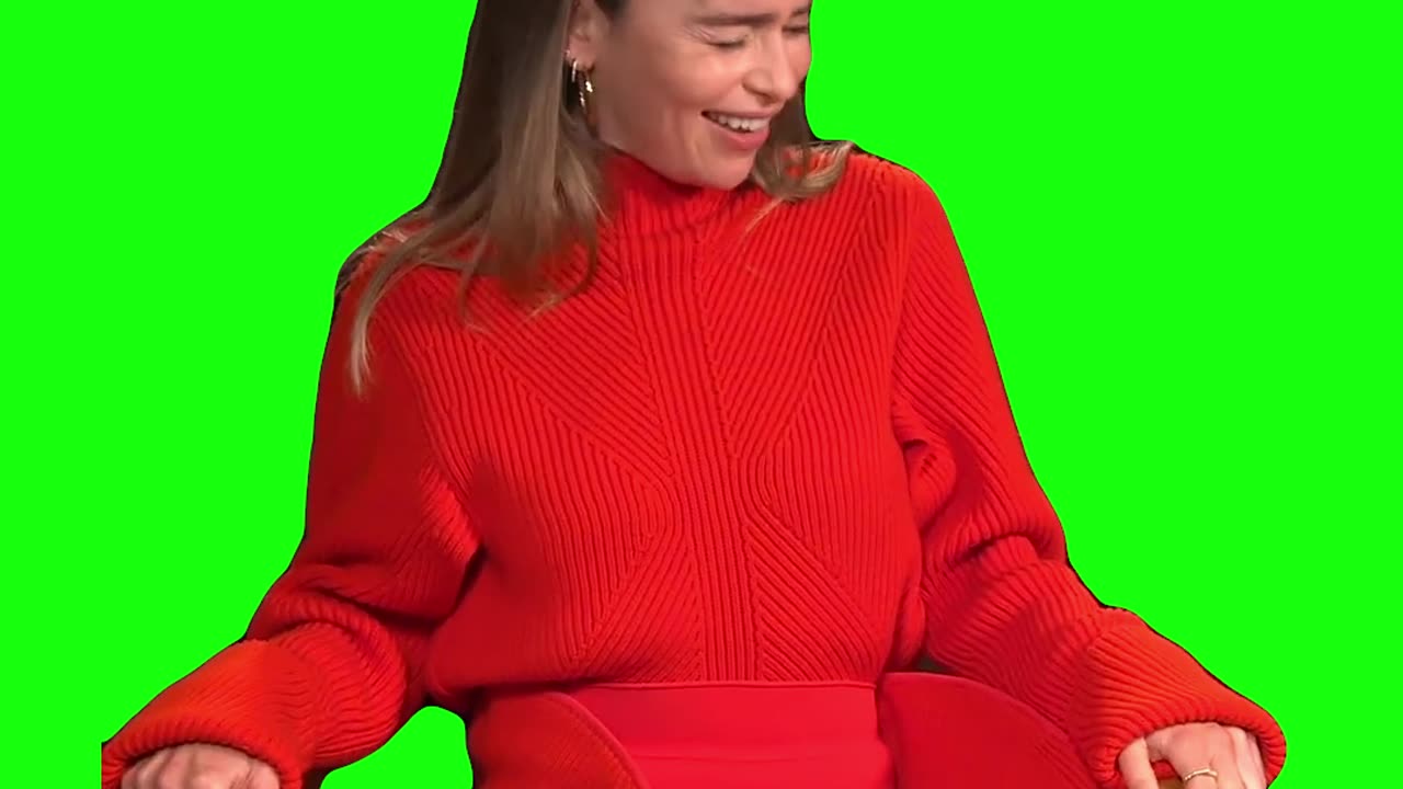 “Daddy, Daddy, Daddy. When Are We Filming?” Emilia Clarke | Green Screen