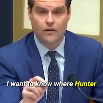 Matt Gaetz -Where's Hunter's Laptop?"