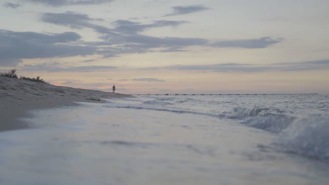 beach in the evening