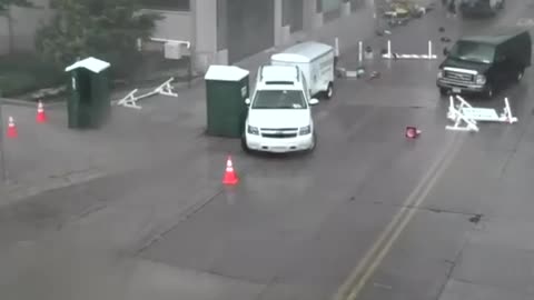 See how a man falls