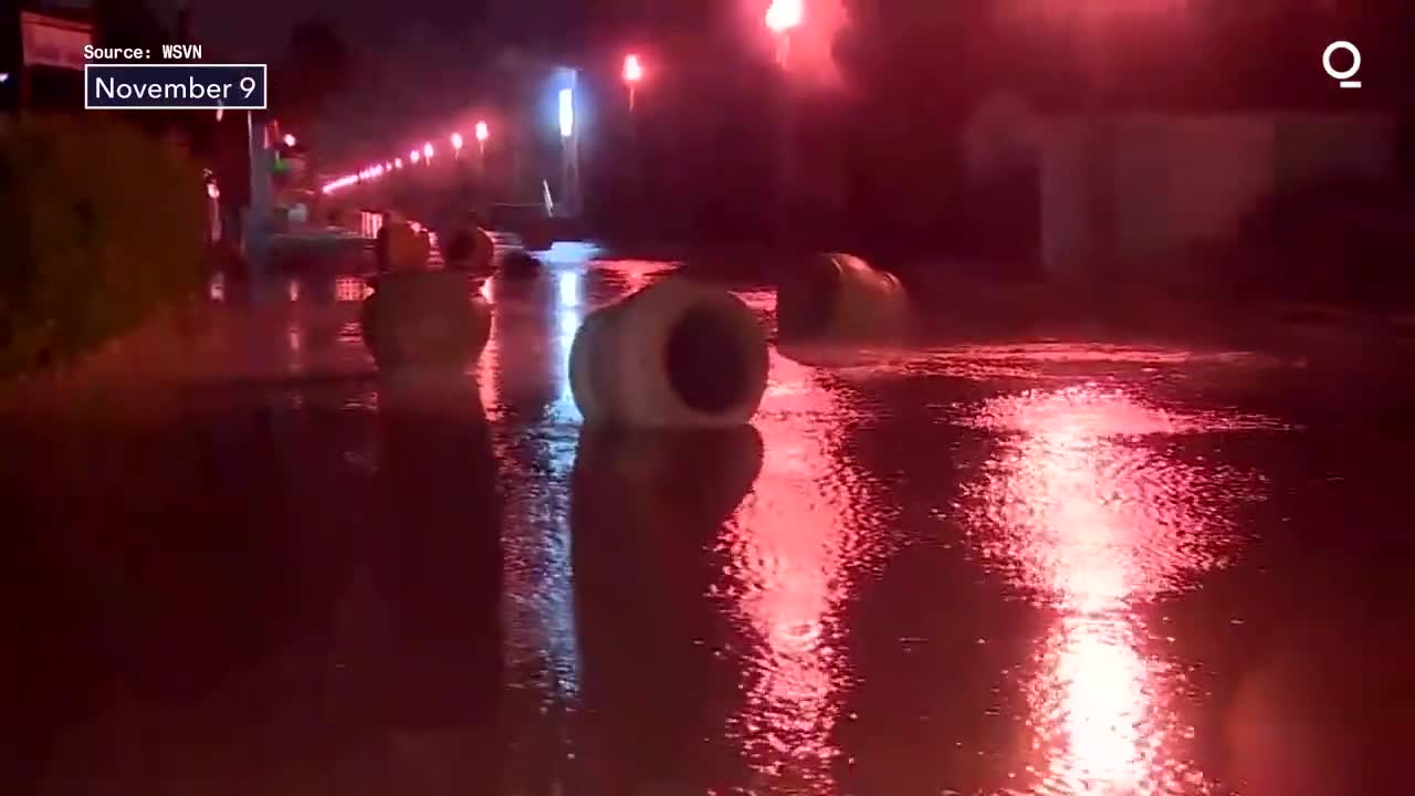 Tropical Storm Nicole Makes Landfall in Florida as a Hurricane