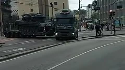 Brazil is sending out the troops today big announcement on election results coming