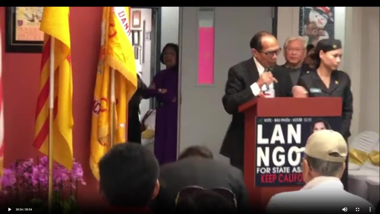 ỨNG CỬ VIÊN DÂN BIỂU TIỂU BANG CALIFORNIA LAN NGÔ RA MẮT Ở SAN JOSE