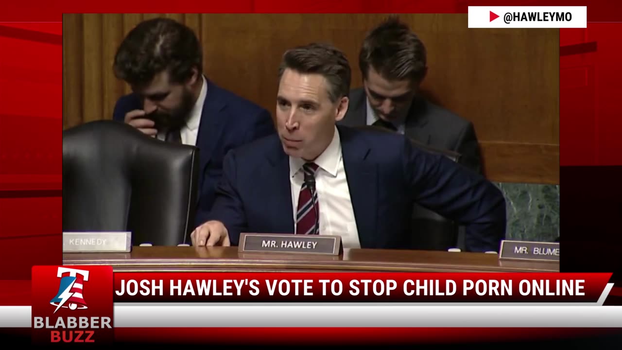 Josh Hawley's Vote To Stop Child Porn Online