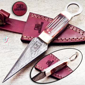 Handmade Damascus steel throwing Knife