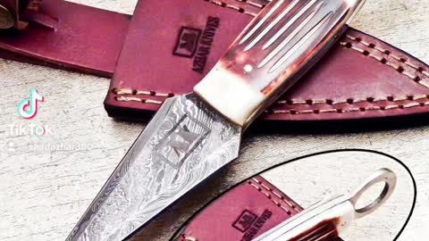 Handmade Damascus steel throwing Knife