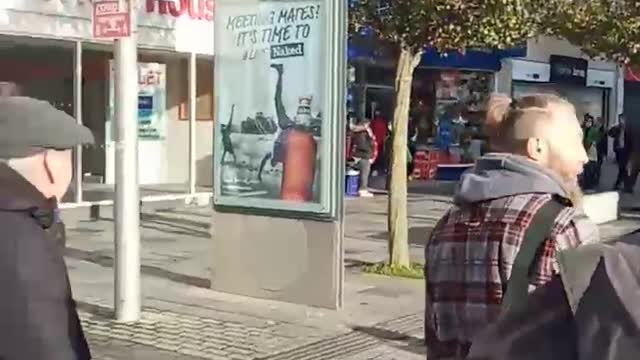 Freedom Protest in Plymouth Yesterday over Mandates & restrictions