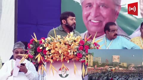 Kanhaiya Kumar's Brilliant Speech at the 138th Foundation Day of the Congress in Mumbai, Maharashtra