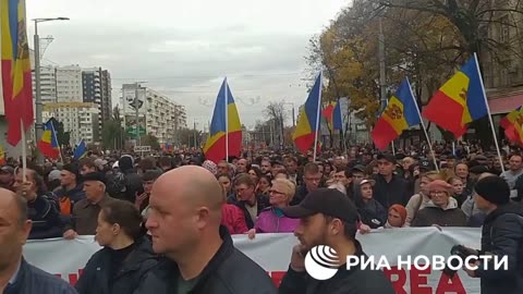 2022-10-30 MOLDAVIA manifestazione contro il governo