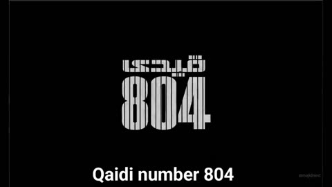 Qaidi number 804 | Prisoner number 804