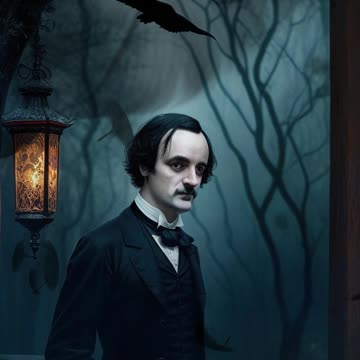 Edgar Allan Poe | Gothic Art | Digital Art | Dark Art | AI Art