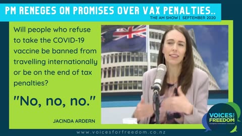 New Zealand PM Reneges On Mandatory VX