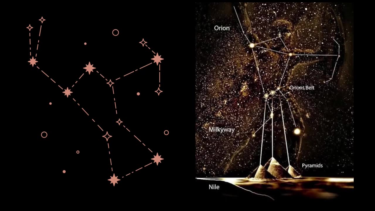 A constelação de orion na lua é nas cidades além domo.
