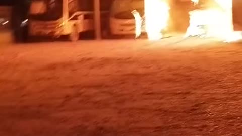 INCÊNDIO DE TRANSPORTE ESTUDANTIL