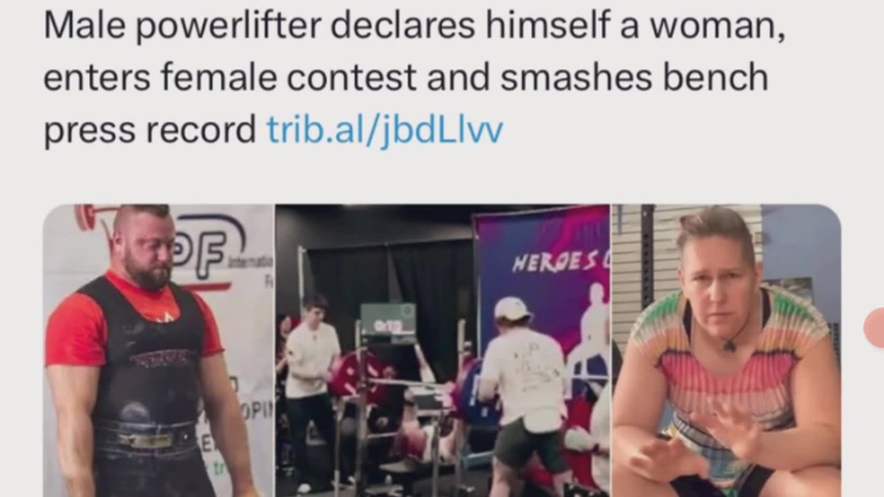 Make Powerlifter Becomes Female To Prove A Point